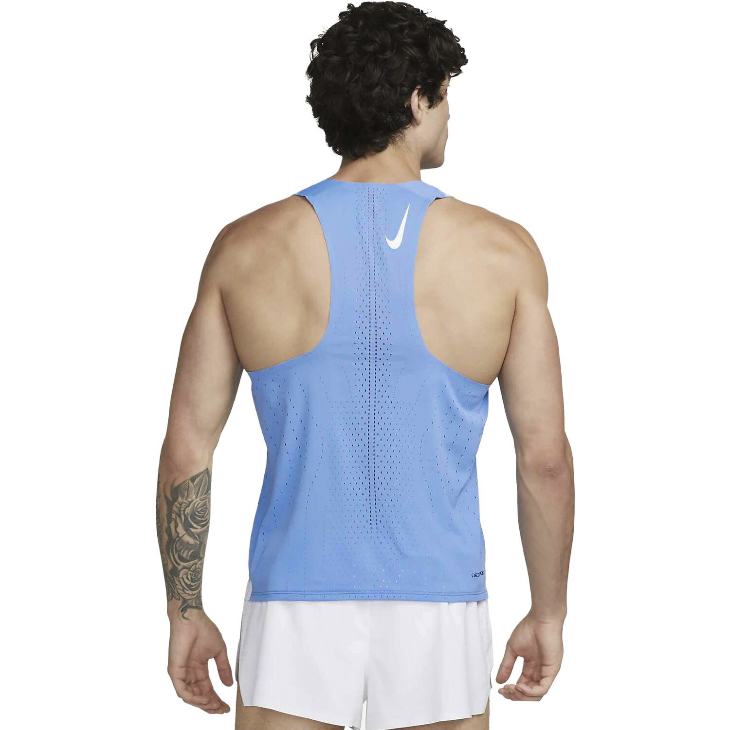 Мужской гоночный майка Dri-FIT ADV AeroSwift Polar/White Nike, белый — фото 3