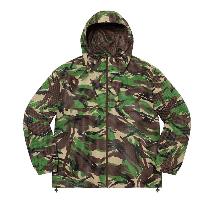 

Куртка Supreme Support Unit Nylon Ripstop Jacket 'Swirl Camo', зеленый