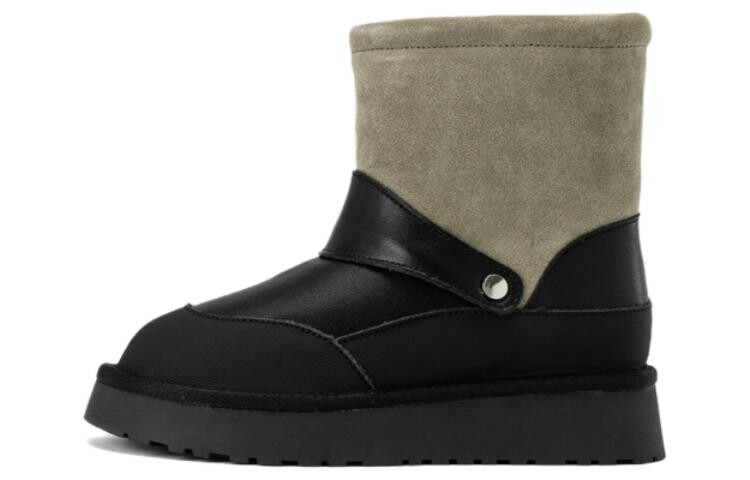 

Зимние ботинки женские Aokang, цвет Black khaki green