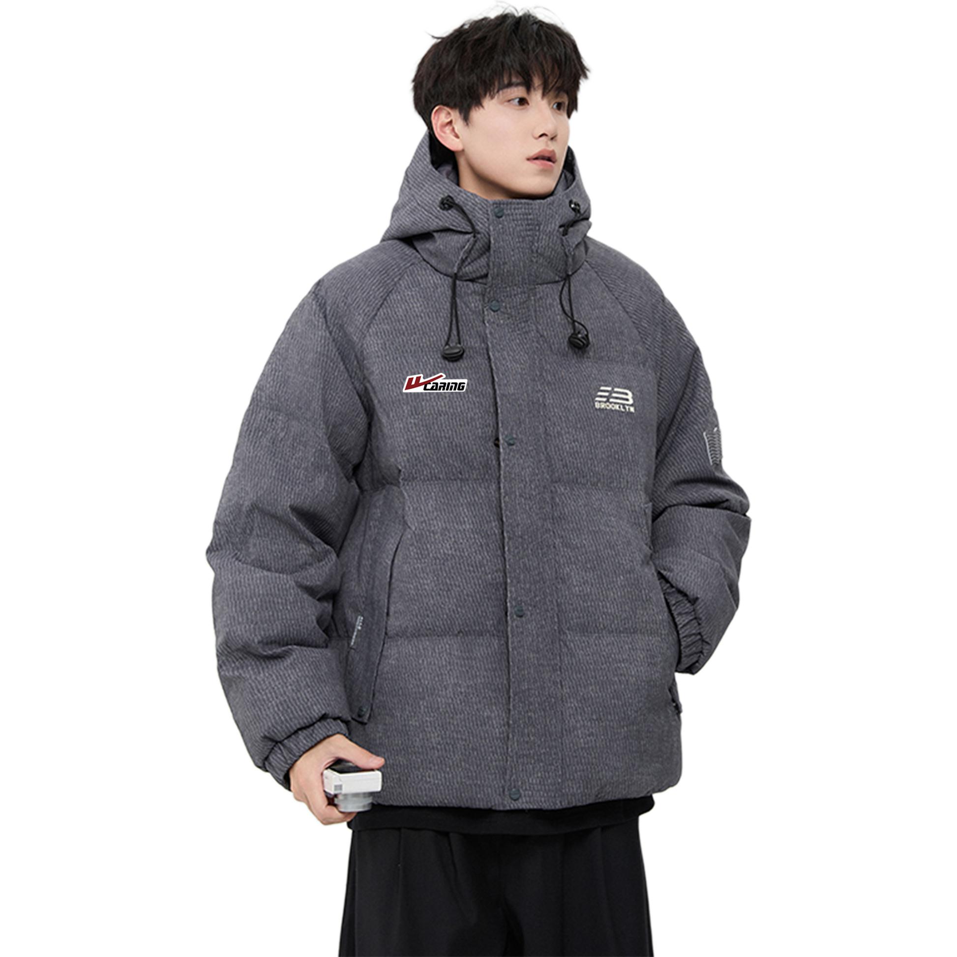 

Пуховик Unisex с капюшоном и флисовой подкладкой WARRIOR, темно-серый (diy badge)