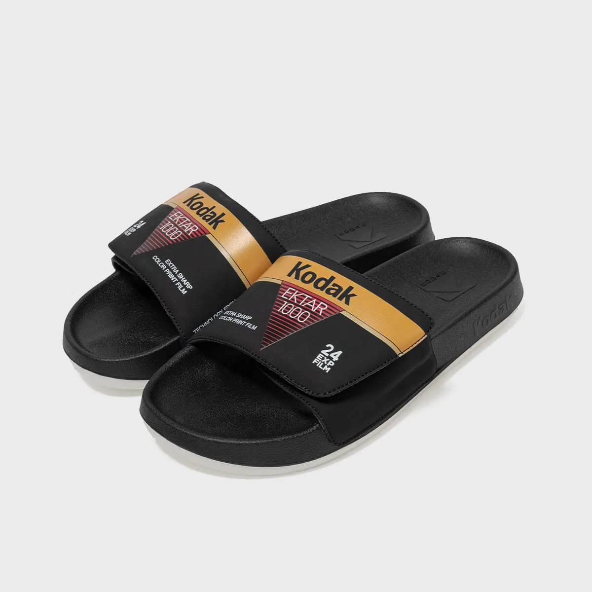 Мужские чёрные слайды Film от Kodak Apparel
