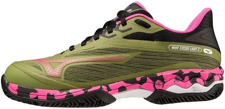Mizuno Exceed Light 2 Padel Donna Padel shoes Green Pink — фото 3