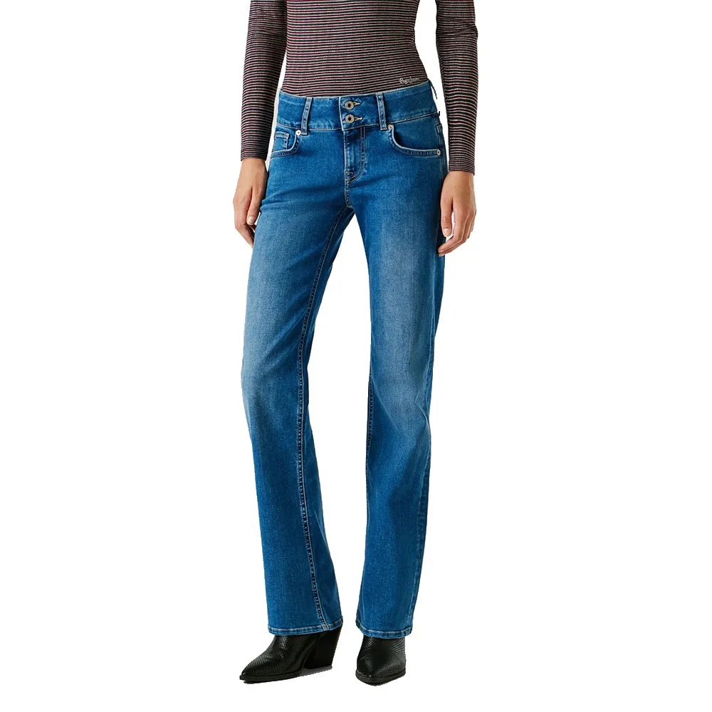 

Джинсы Pepe Jeans Straight Venus с низкой посадкой, синий