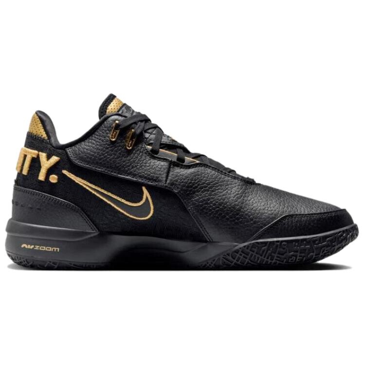 Баскетбольные кроссовки LeBron NXXT Gen мужские с низким верхом белые/металлические золотые монеты/черные Nike — фото 3