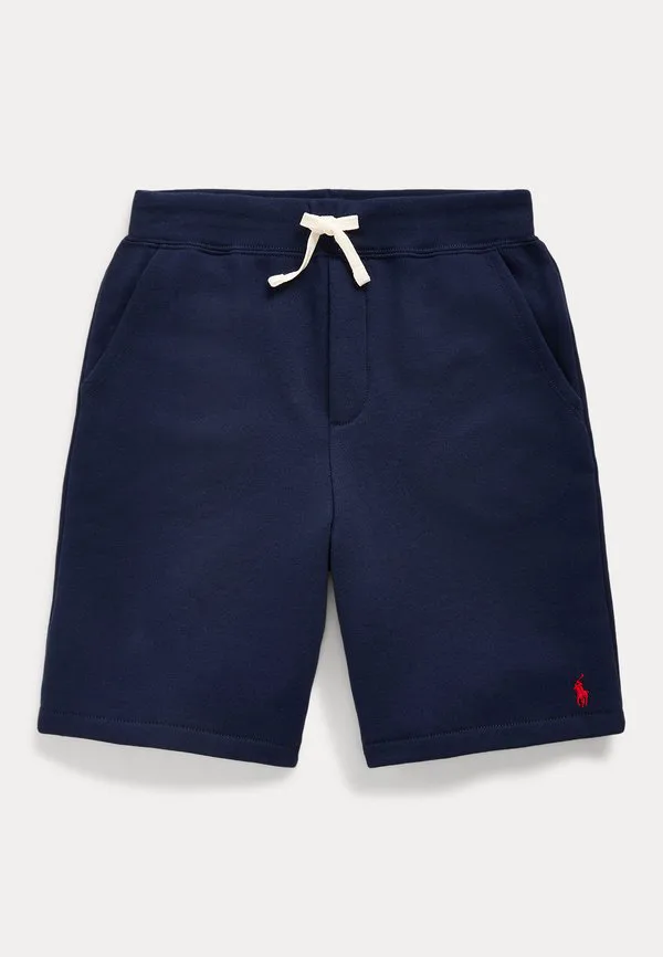 Флисовые короткие шорты на шнуровке, 714y Polo Ralph Lauren, Cruise Navy — фото 3