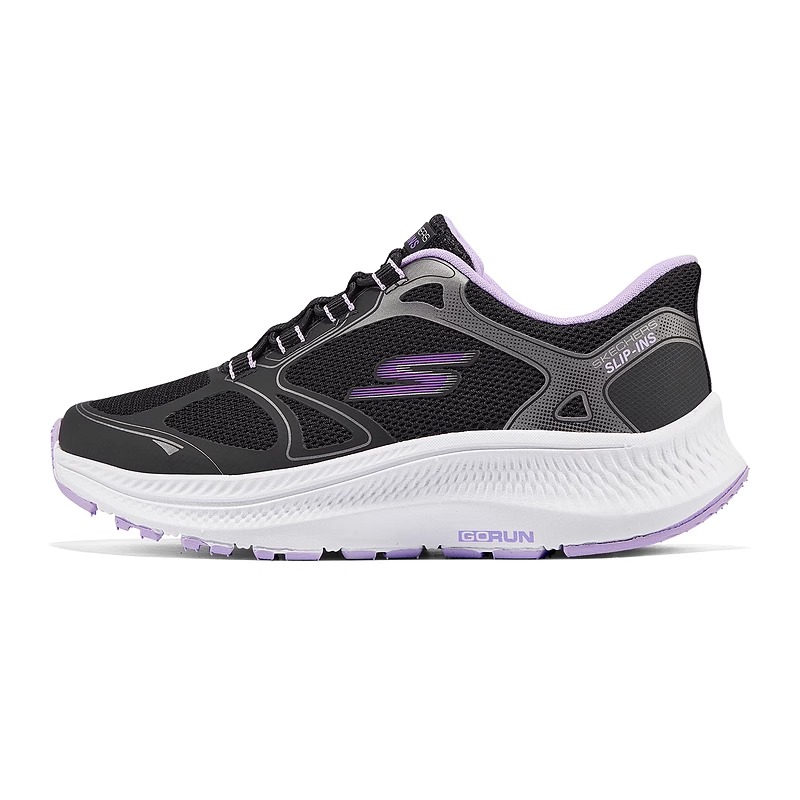 

Skechers Kids Кроссовки для бега с низким верхом, устойчивые к истиранию, легкие, с противоскользящим покрытием, черные, детские
