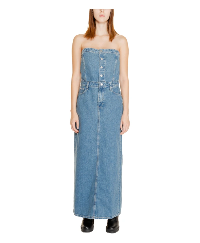 

Платье макси из осенне зимней коллекции Calvin Klein Jeans, синий