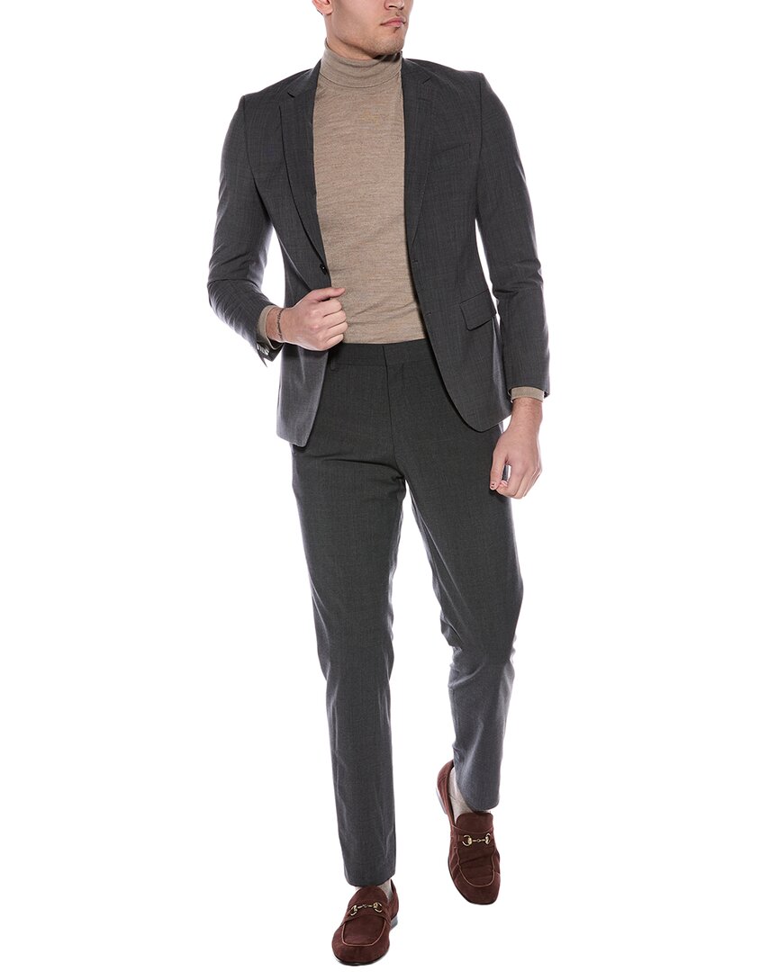 

Куртка BOSS Hugo Boss Slim Fit из смесовой шерсти, серый