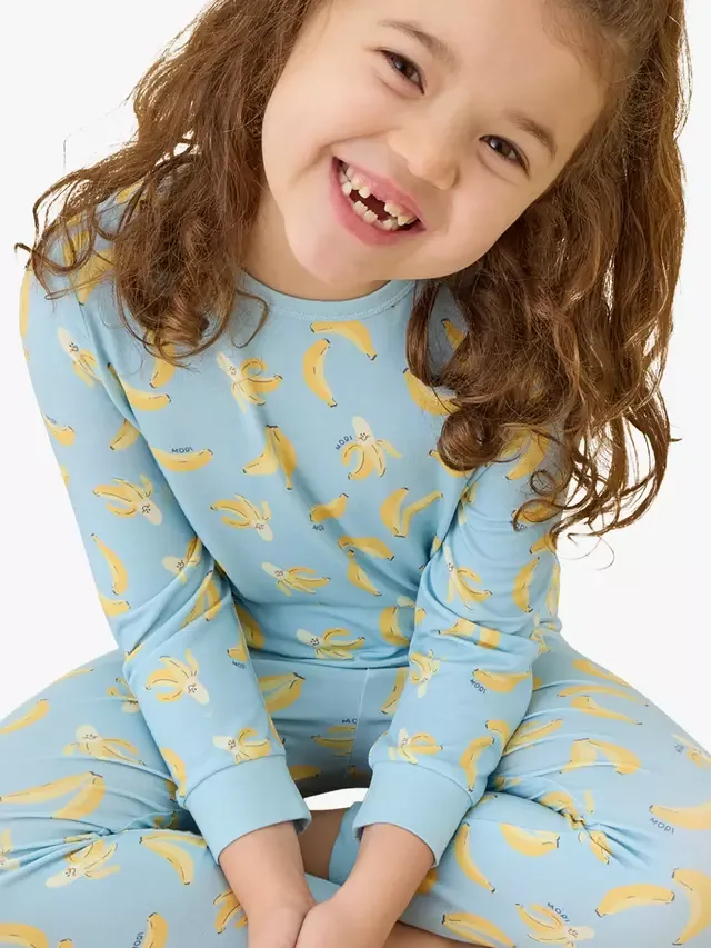 Детский пижамный комплект Banana Bunch из трикотажа с банановым принтом MORI — фото 3