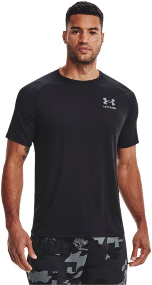 

Футболка с коротким рукавом Freedom Tech от Under Armour Mens, Black (001)/Pitch Gray, Черный, Футболка с коротким рукавом Freedom Tech от Under Armour Mens, Black (001)/Pitch Gray