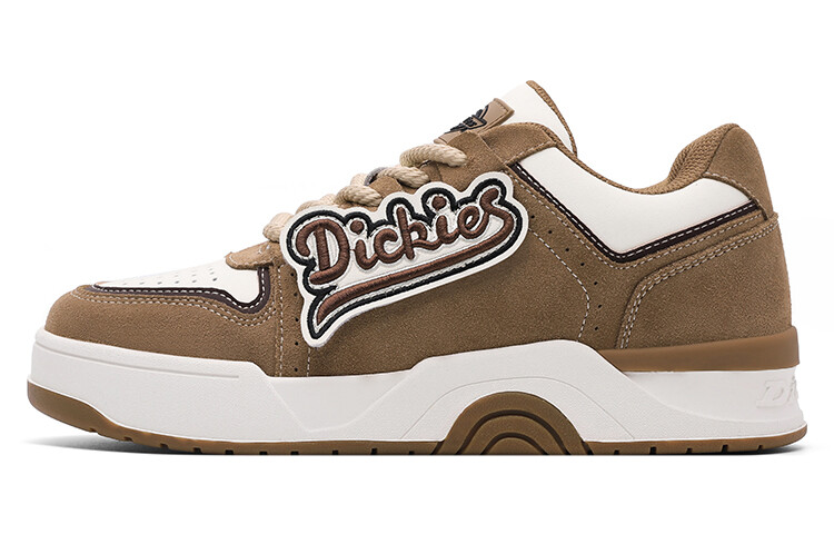 

Обувь для скейтбординга Мужская низкая белая/коричневая Dickies, Коричневый, Обувь для скейтбординга Мужская низкая белая/коричневая Dickies