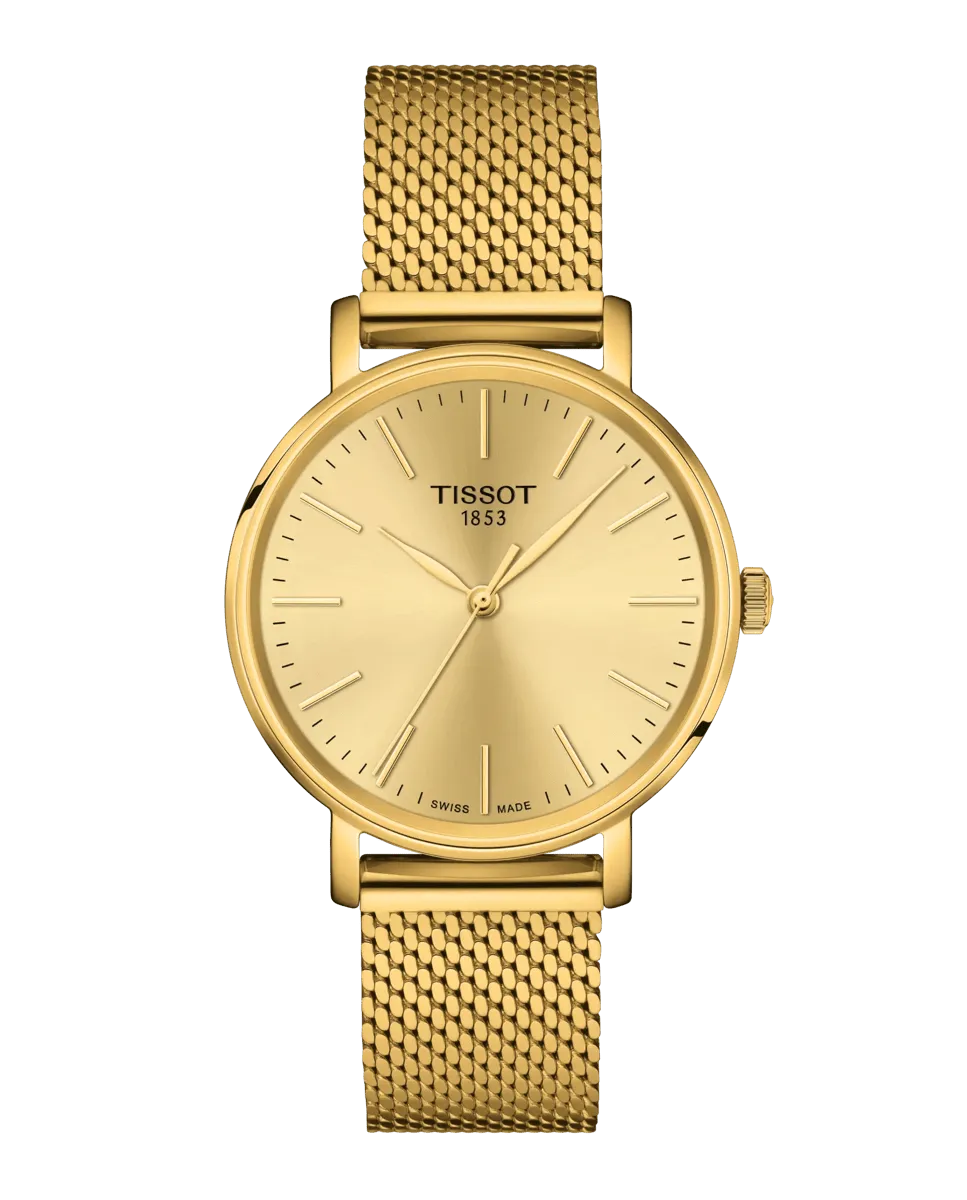

Женские часы коллекции Everytime в корпусе из стали Tissot, золото
