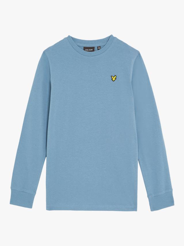 

Детская однотонная футболка с длинным рукавом Lyle & Scott, Blue