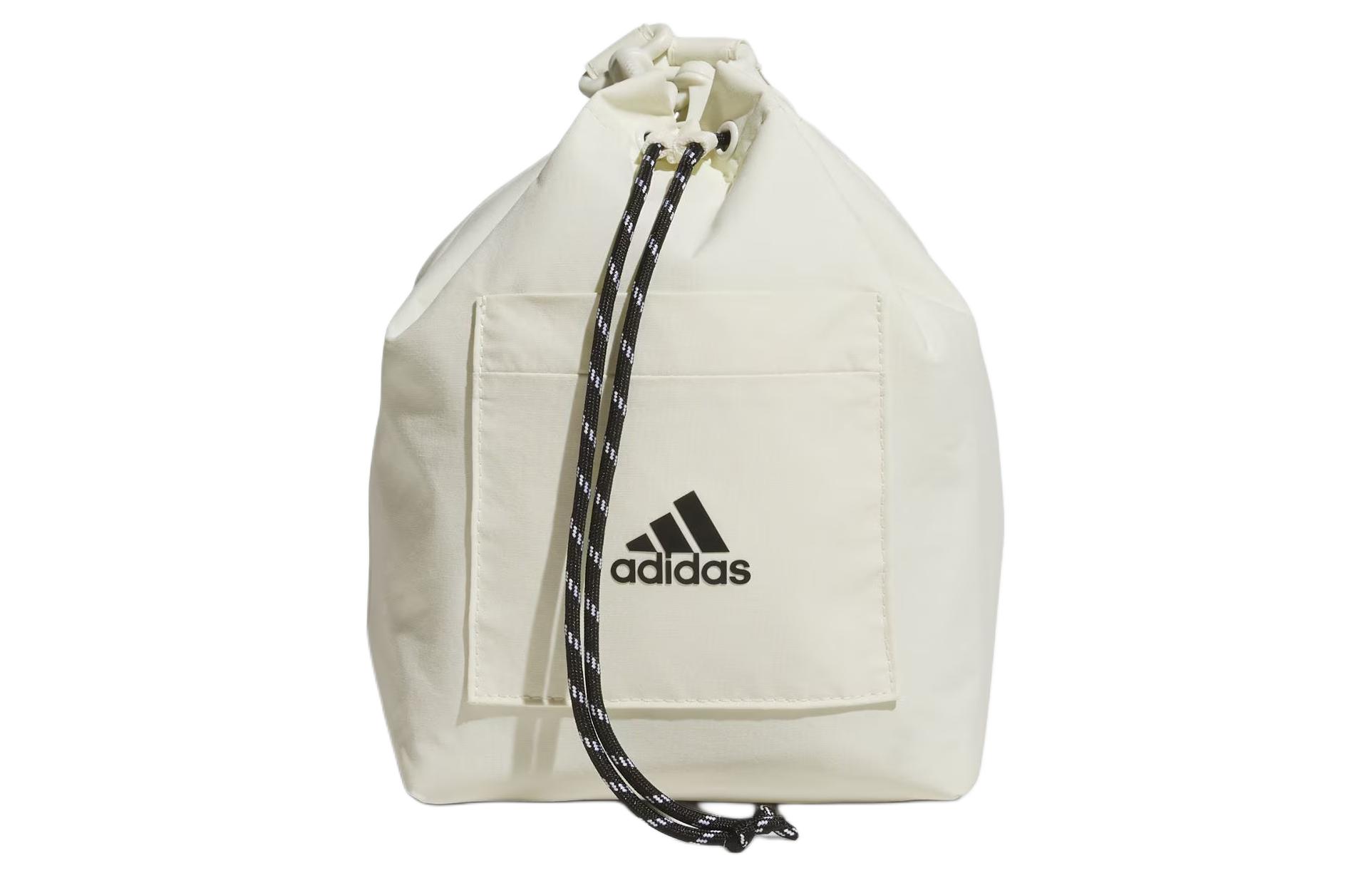 

Adidas Полиамидная сумка через плечо ведро женская слоновая кость белый, Ivory White