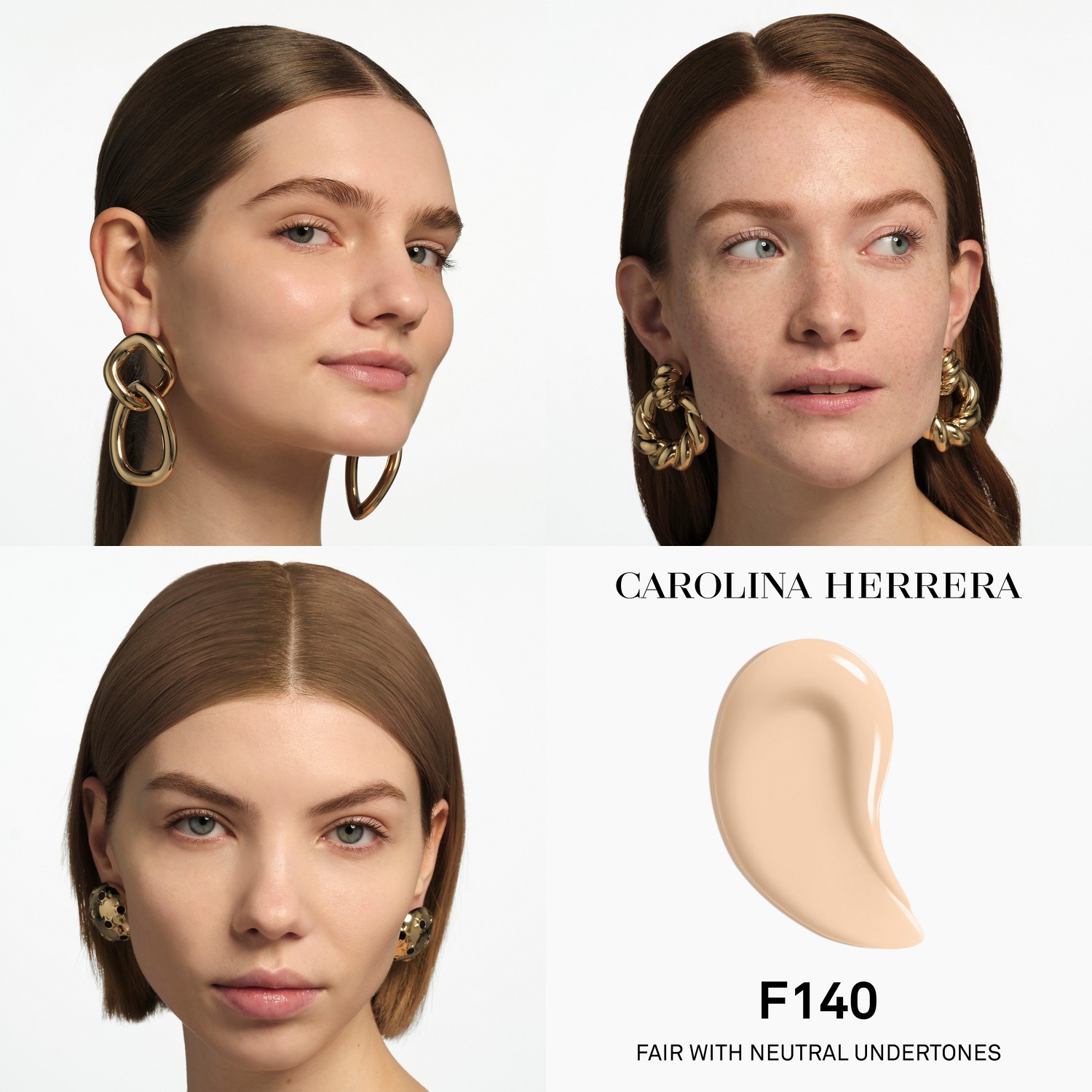 Тональный крем для лица nude couture triple moisture serum Carolina Herrera, f140, вес 30 гр. — фото 4