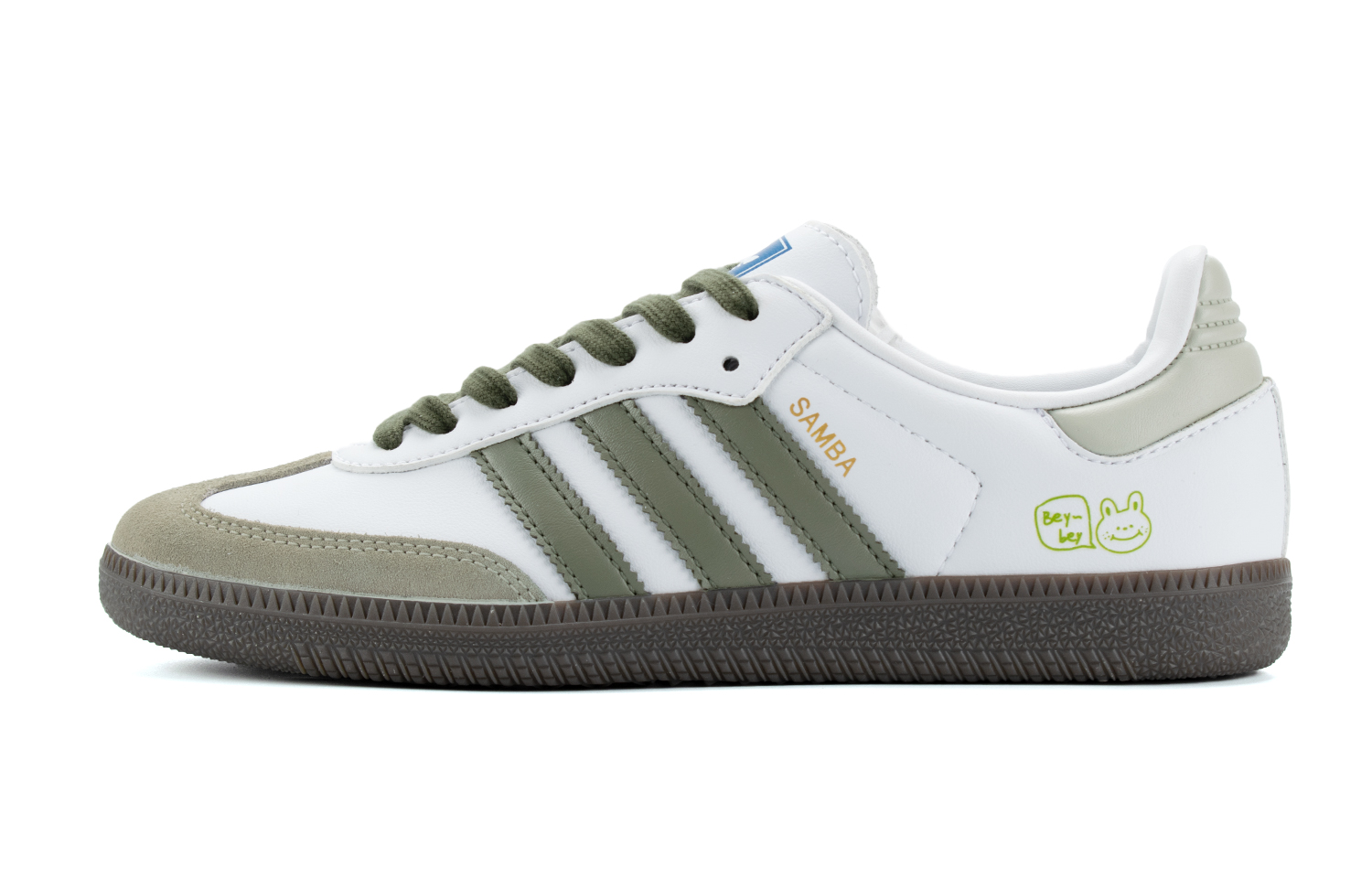 

Кроссовки adidas originals SAMBA OG Skateboarding Shoes Unisex Low-top White/Green/Brown, цвет Matcha