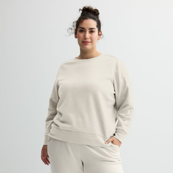 

Мягкая флисовая водолазка с боковыми швами для полных Tek Gear, цвет sahara wind