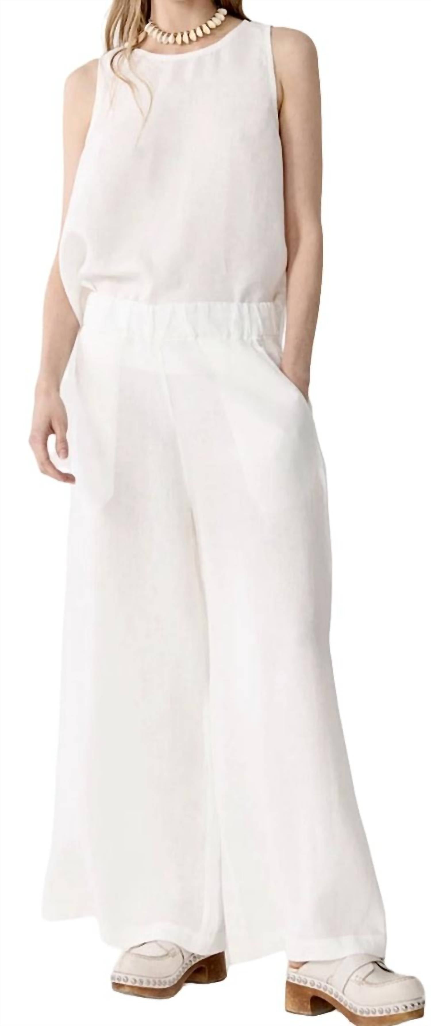 

Льняные брюки Cape White lanhtropy