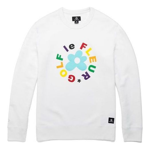

Толстовка Converse x Golf Le Fleur Crew Sweatshirt 'White' 10009027-A02, белый