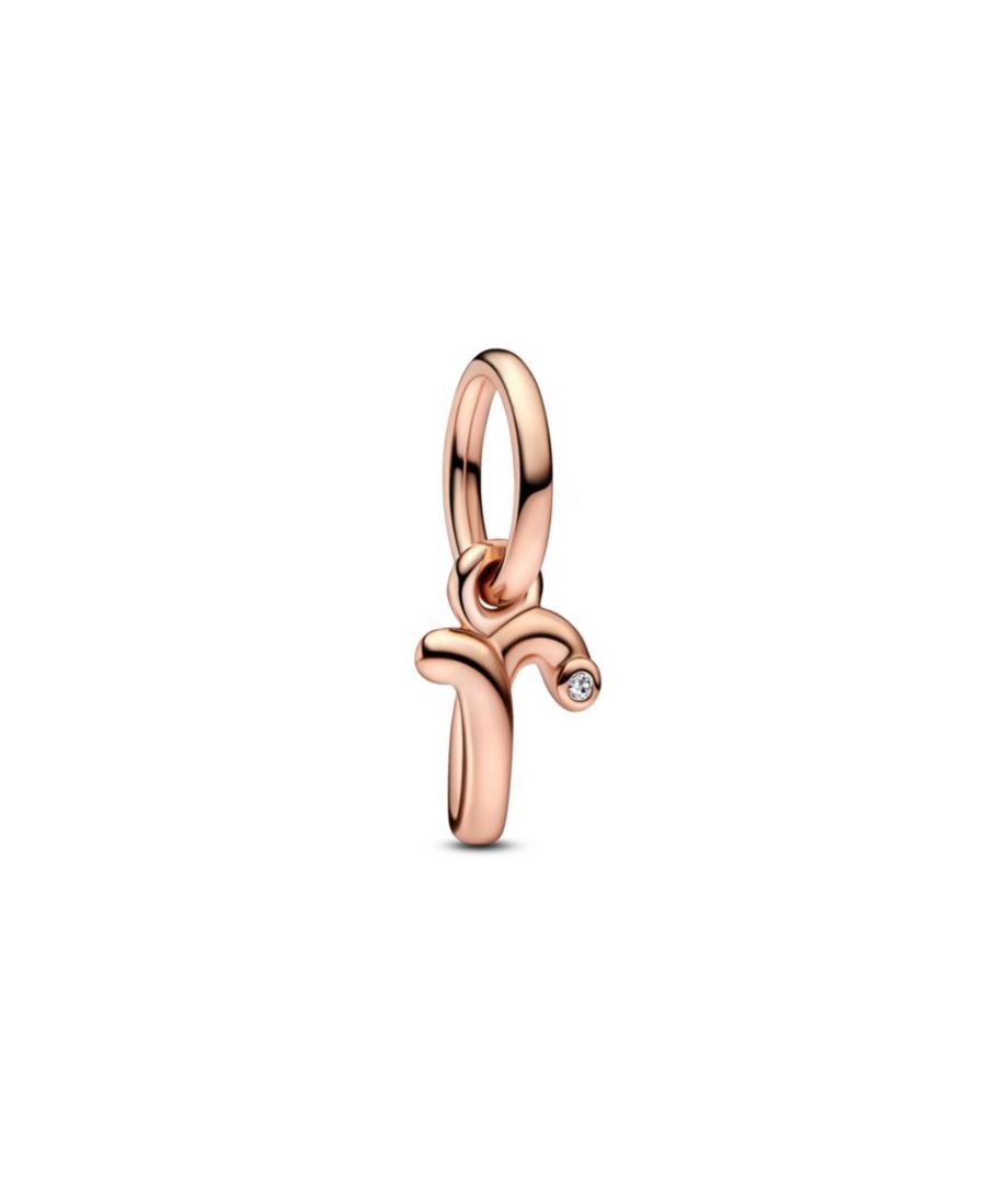 

Подвеска в виде буквы алфавита, покрытая розовым золотом 14 карат Pandora, Rose Gold - R