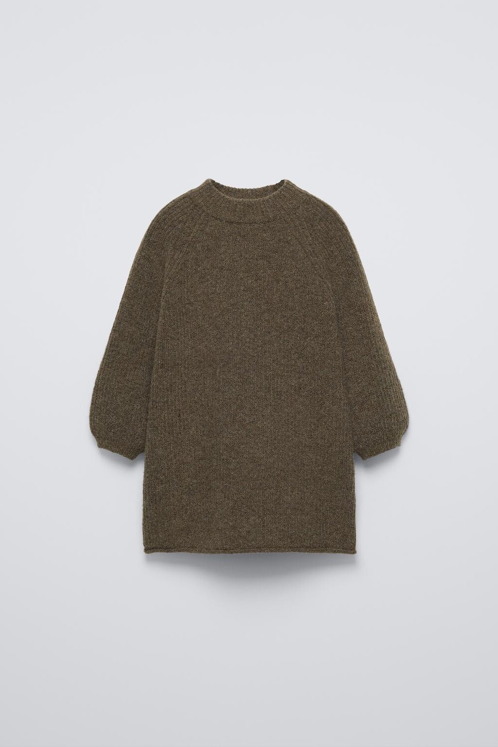 

Вязаное платье ZARA, хаки