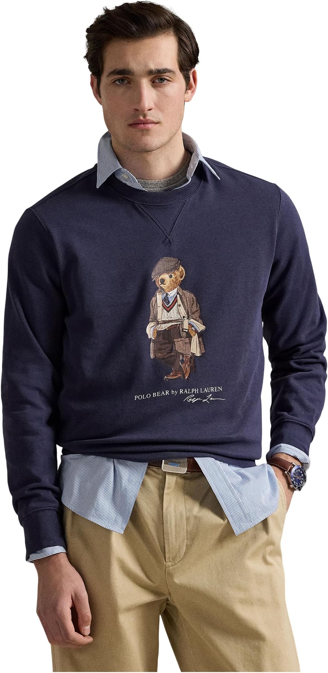 

Толстовка Polo Ralph Lauren Polo Bear Fleece Sweatshirt, цвет Faded Blue Heritage Bear