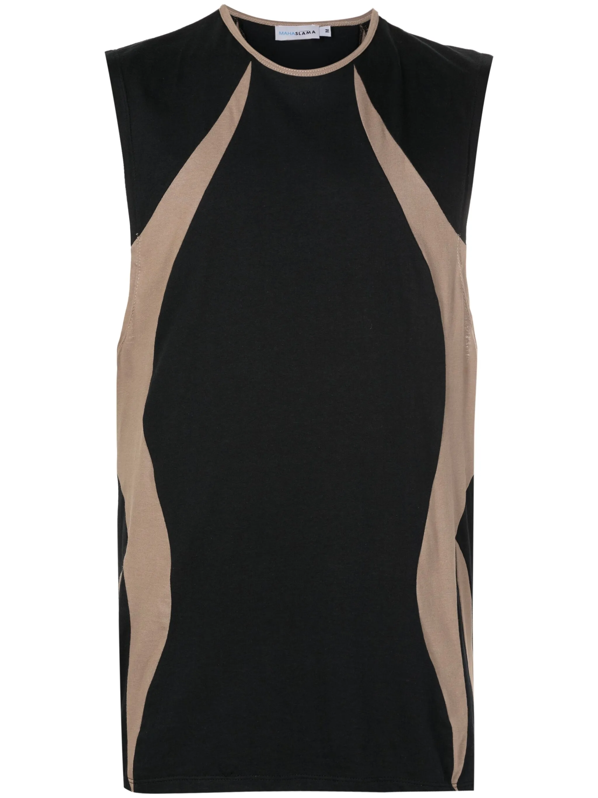 

Топ с круглым вырезом Amir Slama, черный