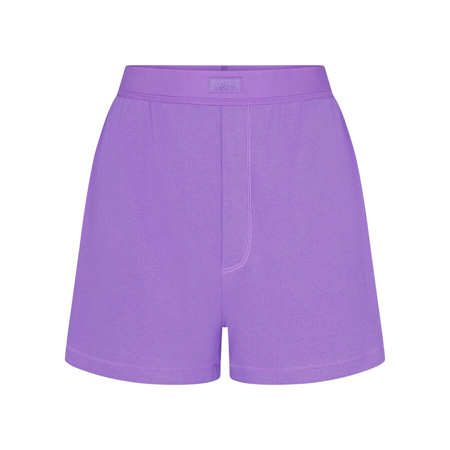 

Свободные боксеры SKIMS Cotton Rib, цвет Ultra Violet