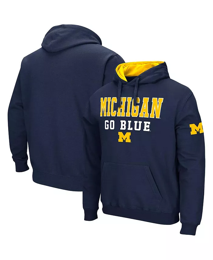 

Мужской синий худи Michigan Wolverines Sunrise Colosseum