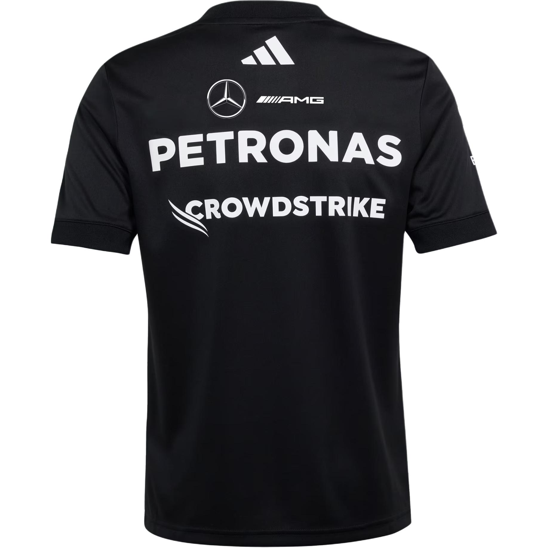 Adidas Футболка MERCEDES AMG PETRONAS F1 TEAM AEROREADY SS25 Black Teenagers — фото 3