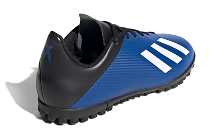 X 19.4 Детские футбольные бутсы детские низкие синие/черные/белые Adidas — фото 4