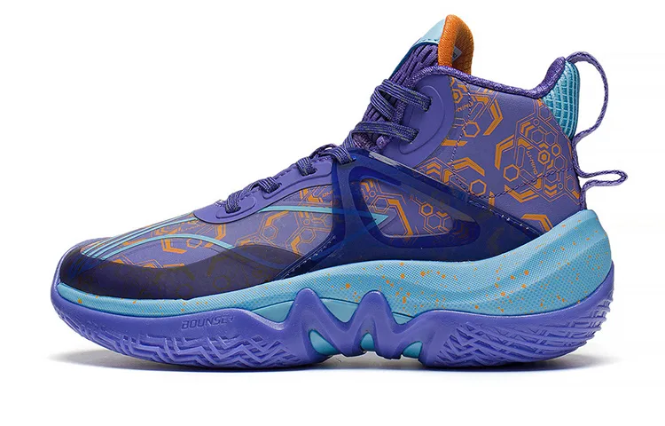 Кроссовки баскетбольные Li-Ning YOUNG Avant Garde Power I Team Abrasion Resistant Rebound Support YOUNG, Flower Baskets Purple