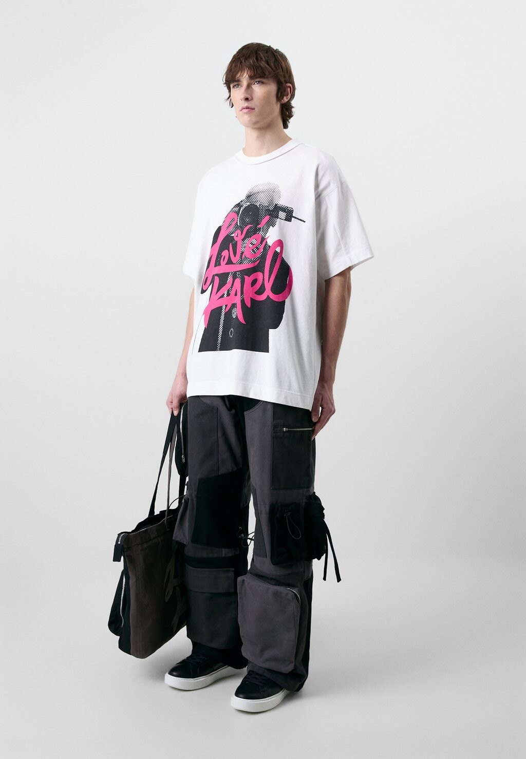 

Брюки карго KLJ X ATELIER UTILITY PANT UNISEX Karl Lagerfeld Jeans, синий деним