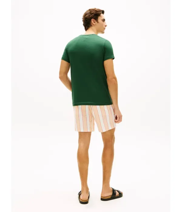 Футболка slim fit Tommy Hilfiger, бутылочно-зеленый — фото 3