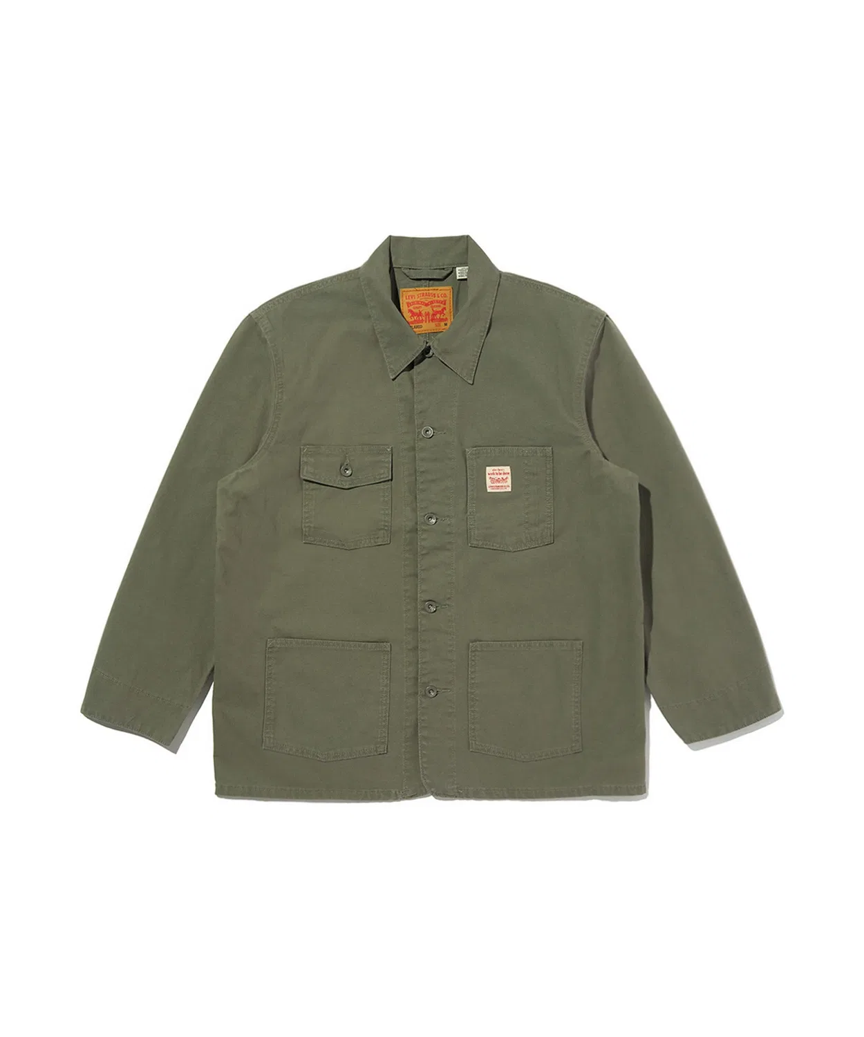 Куртка WORKWEAR Levi's хлопковая зелёная — фото 3