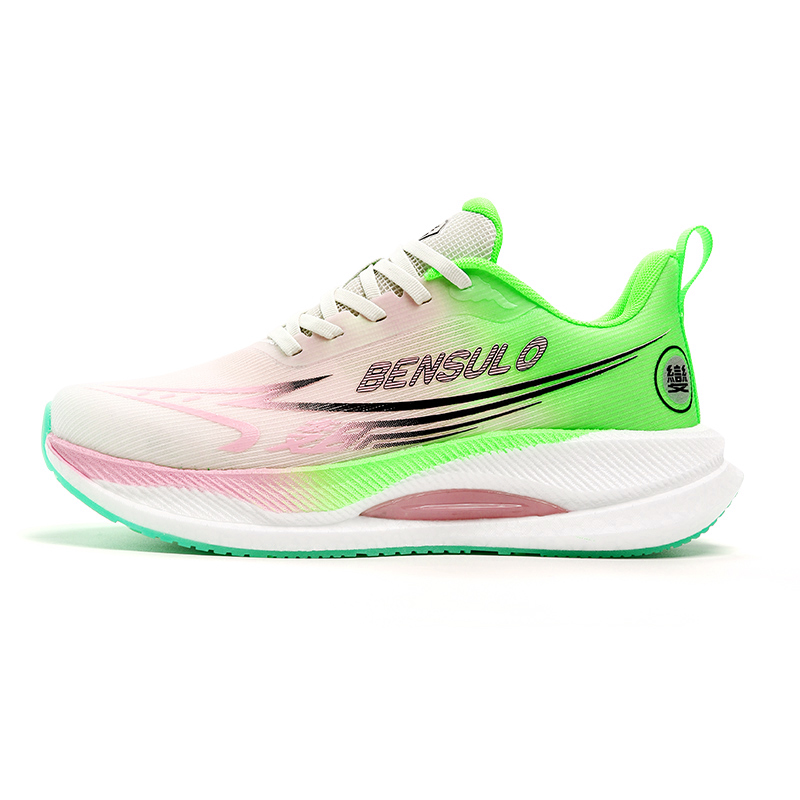 

Амортизирующие противоскользящие дышащие низкие кроссовки Popcorn для повседневного бега для мужчин MUSNODO, Neon White