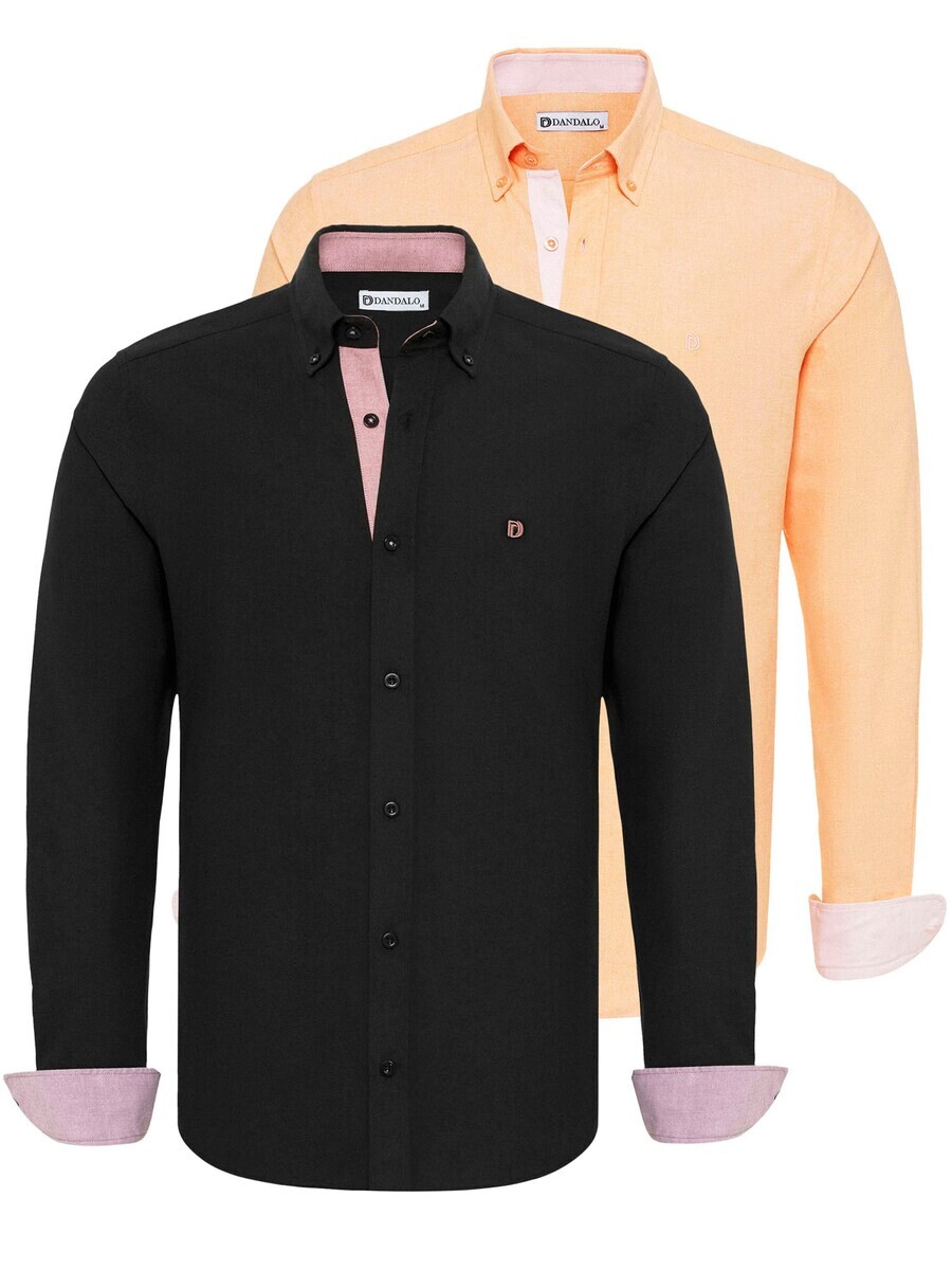 

Повседневная рубашка Dandalo Regular fit Button Up Shirt, цвет yellow/black