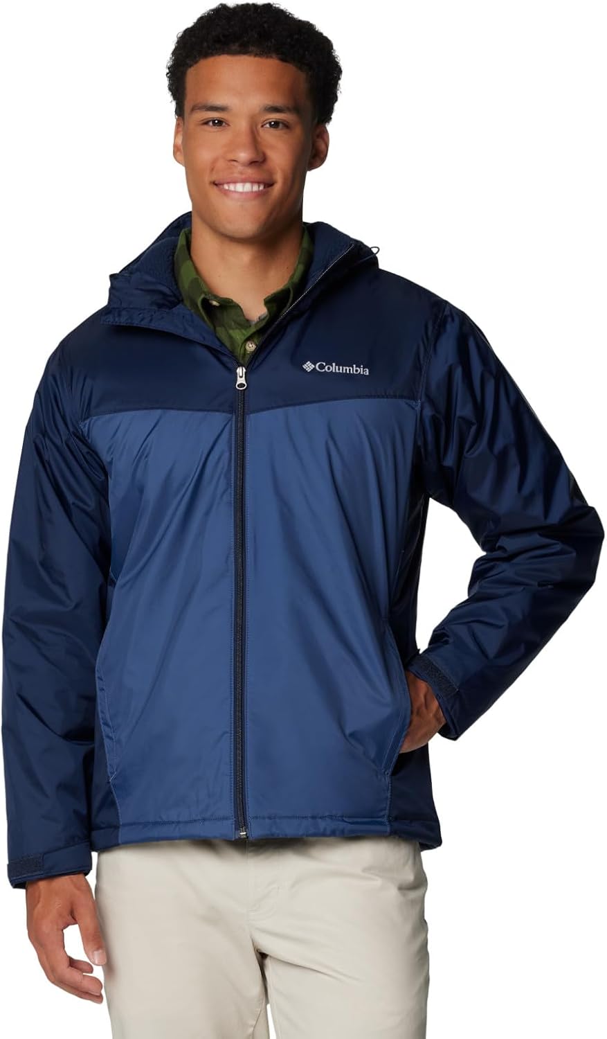 

Куртка Columbia Mens Glennaker II Sherpa Linen, Collegiate Navy/Dark Mountain