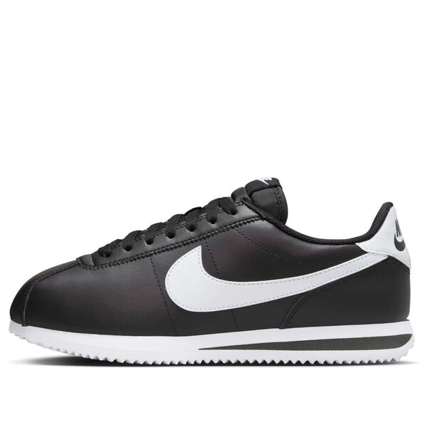 Кроссовки cortez leather 'black white' Nike, черный