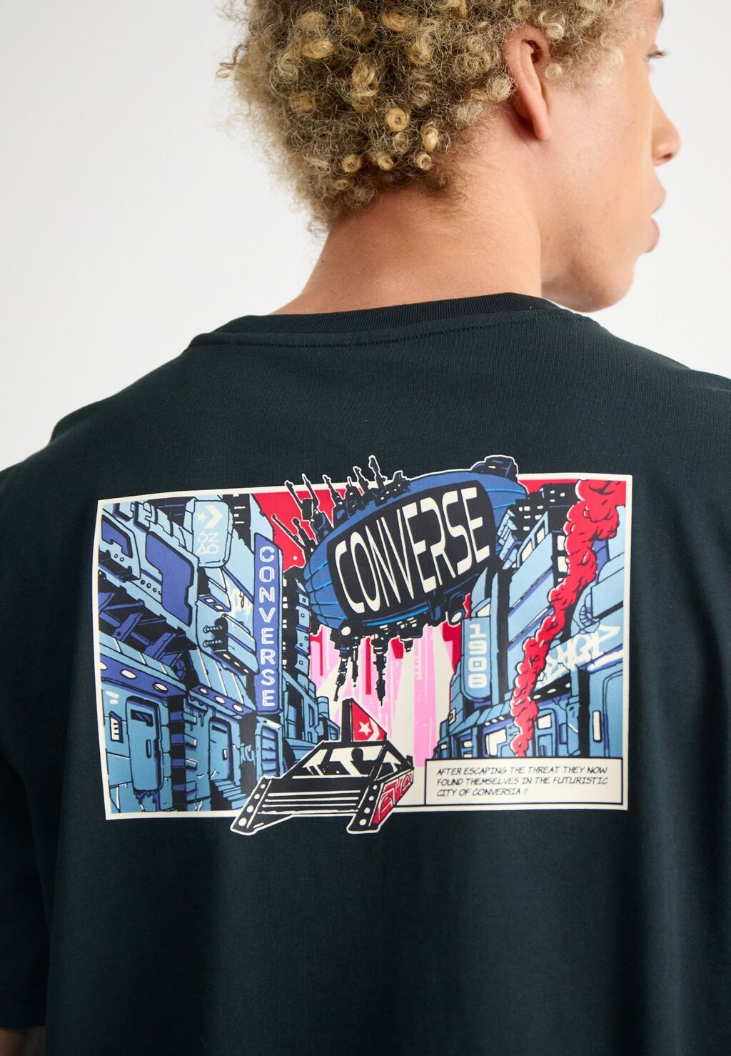

Футболка с принтом BACK TO SCHOOL COMIC Converse, черный