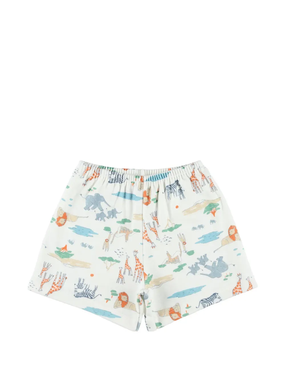 Пижама с анималистичным принтом и маской (набор из трех предметов) Petit Bateau, бежевый — фото 4