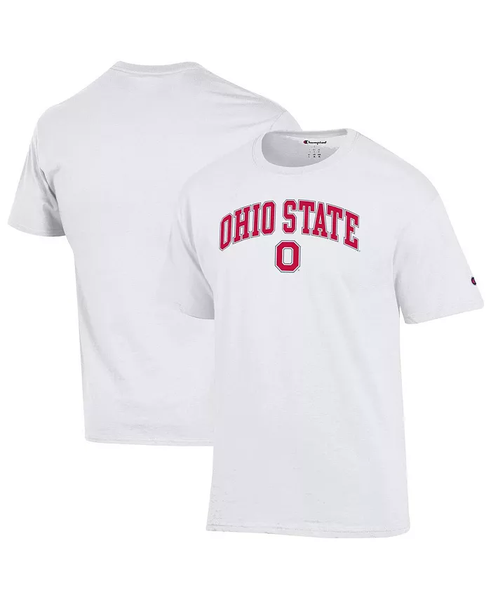 

Мужская белая футболка Ohio State Buckeyes с арочным логотипом Champion