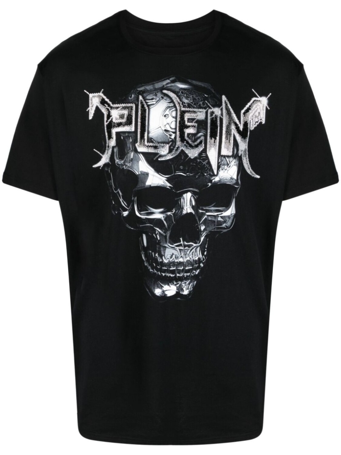 

Philipp Plein футболка с нашивкой-логотипом, черный