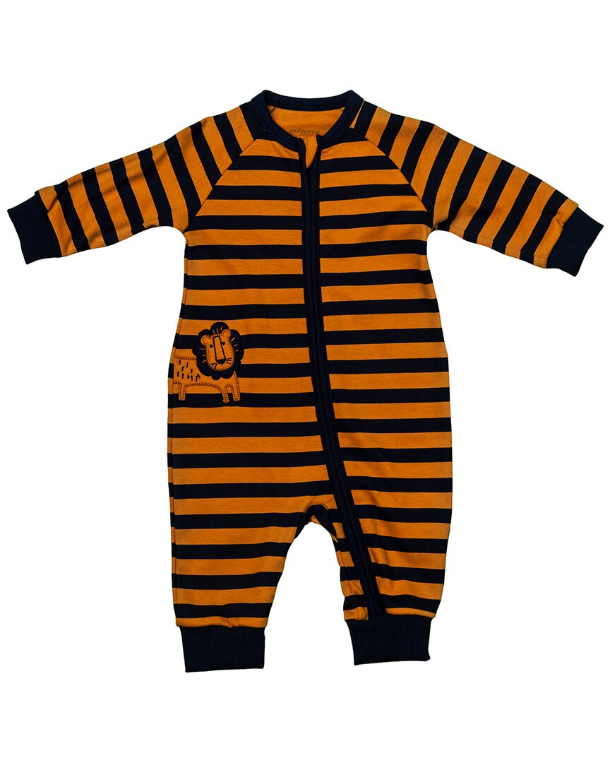 

Детский комбинезон Andywawa Tiger Striped Zip Andy Wawa, желтый