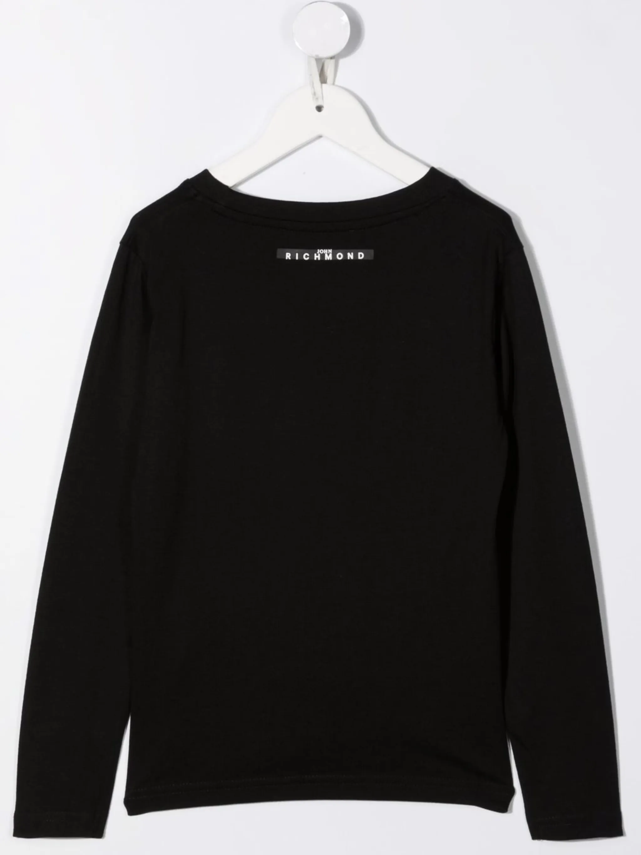 

Футболка с длинными рукавами и логотипом John Richmond Junior, черный