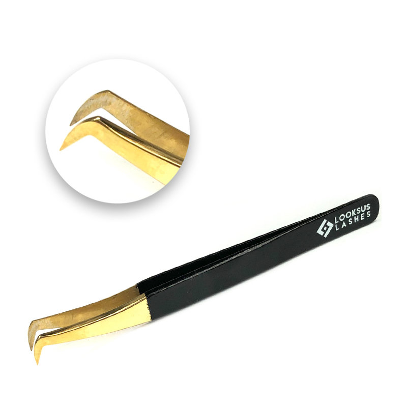 

Черный пинцет для ресниц - 4 Looksus Lashes