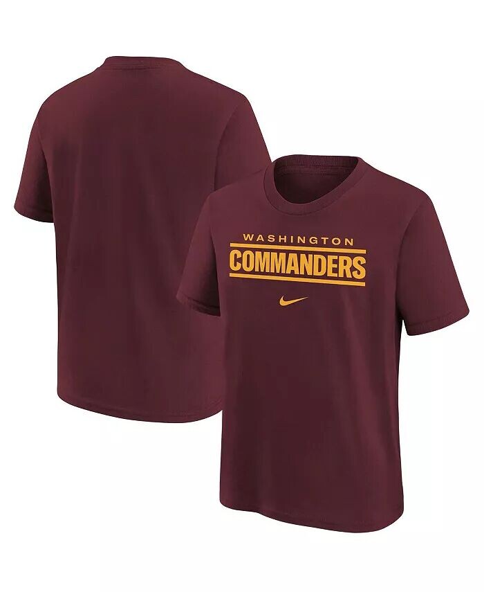 

Бордовая футболка с надписью Big Boys Washington Commanders Nike