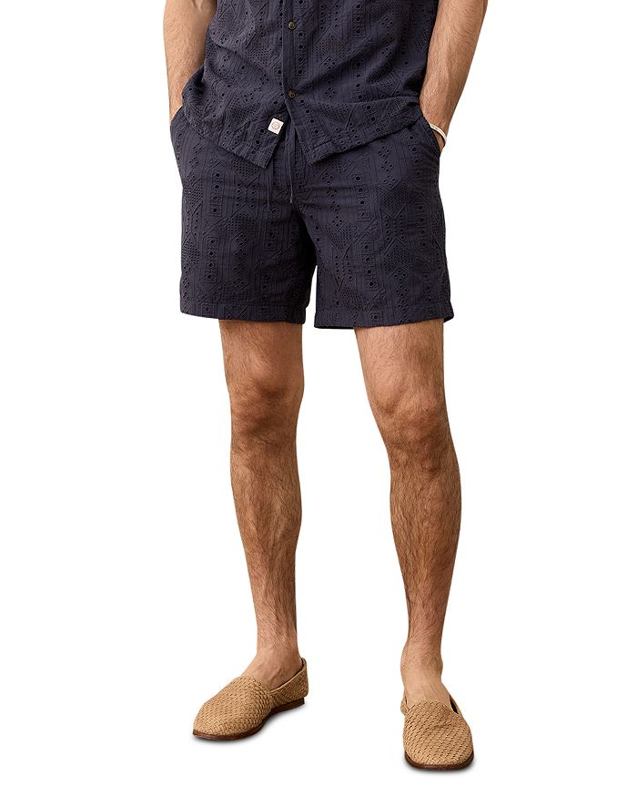 

Архивные шорты Regular Fit с люверсами, длина 6" Marine Layer, синий