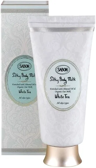 Лосьон для тела Silky Body Milk, белый чай, SABON, 200 мл