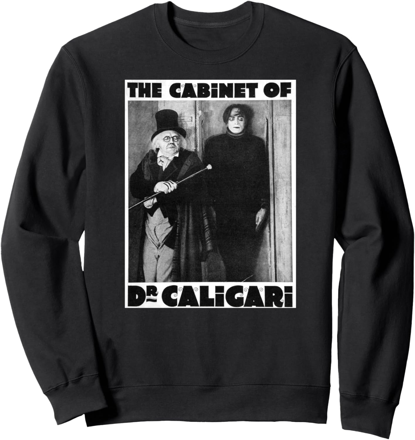 

Постер к фильму «Хэллоуин» с изображением монстра из «Доктора Калигари», винтажная толстовка с изображением монстра из фильма ужасов Halloween Vintage Horror Movie Poster Shirt Shop, черный